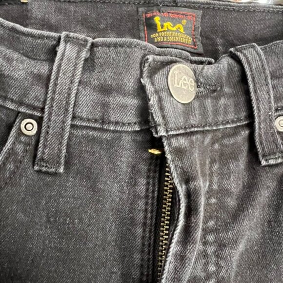 Vintage Lee Straight Leg Womens size 8 Medium Wash Blk Jeans - Picture 6 of 6